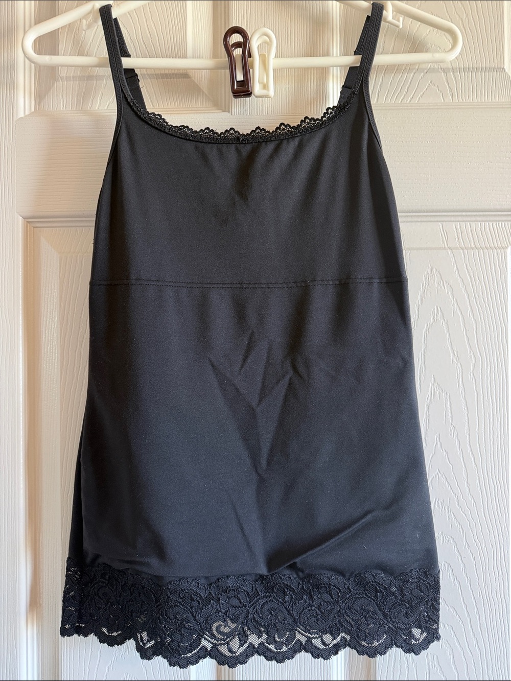 Black Lace Trim Camisole- Women Intimates shapewear